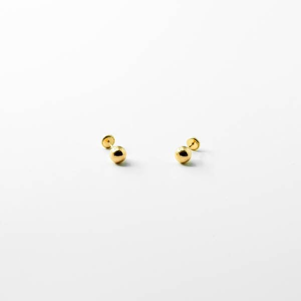 Pendientes de bola lisa - Imagen 3