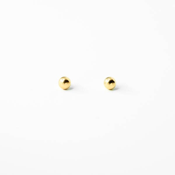 Pendientes de bola lisa